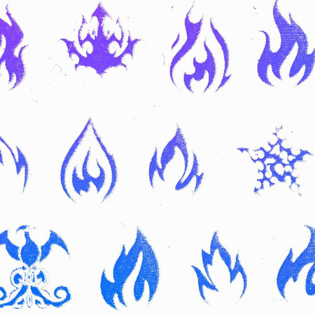 Трансферна плівка Luminous Flames 100 см, що світиться в УФ-світлі, № 9