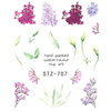 Wassertransfer-Nagelaufkleber mit Blumenmotiv STZ-707