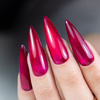 Top colorido sin necesidad de limpiar Crystal Glass de Molly Nails, color frambuesa, sin HEMA ni Di-HEMA, 10 g