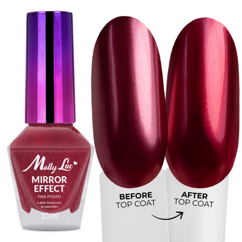 MollyLac Classic Nail Polish, Mirror Effect (Mirror/Metallic), No. 09, 10 ml