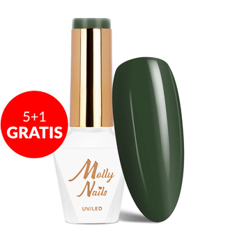 5+1 безкоштовно Гібридний лак Molly Nails Pure Nature Nature Moss... Без HEMA/Di-HEMA 8 г № 107