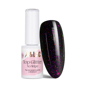 AlleLac Fairy HEMA/Di-HEMA-Free No-Wipe Top Glitter, 7 g