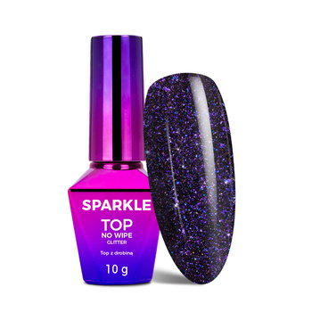 LED/UV-Topcoat ohne Abwischen mit Glitzerpartikeln – Molly Nails Sparkle Top Zodiac 10 g
