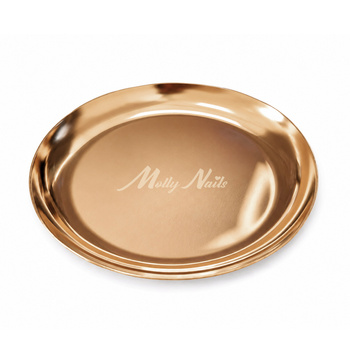 MollyNails Metall-Werkzeugablage, rund, kupferfarben