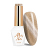 Esmalte híbrido magnético con efecto ojo de gato Cat Eye Womanity Ginger Molly Nails sin HEMA/Di-HEMA, 8 g, n.º 444