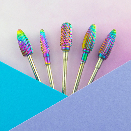 Fraise professionnelle en cobalt-tungstène, modèle « Rainbow Barrel Smooch Top » M 3/32" n° 5