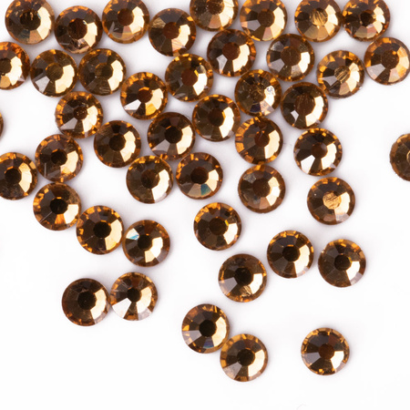 Strass per unghie in vetro SS10 Light Topaz, circa 50 pezzi.