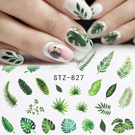 Water decals for nails, leaves STZ-827