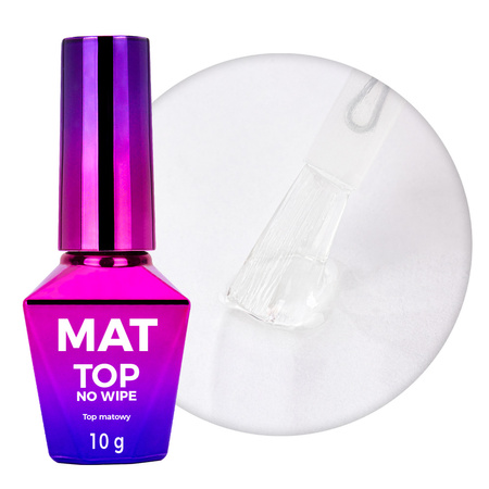 Molly Nails Matte Top Coat – No-Wipe, No-Rinse, HEMA/Di-HEMA-Free Clear 10g
