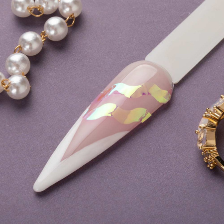 Folia do zdobienia paznokci celofanowa holograficzna z efektem szkła Nr 9