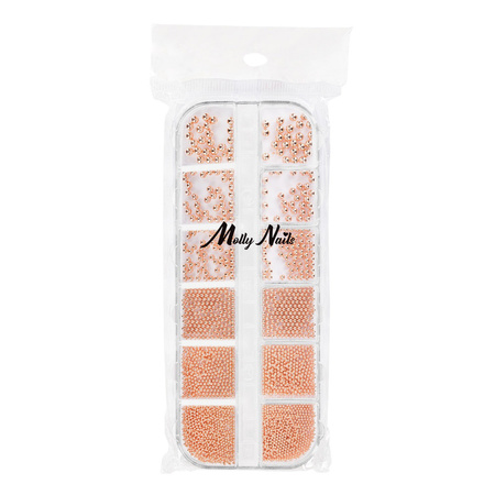 Schmuckkästchen mit Molly Nails-Verzierungen in Roségold, 1000 Stück
