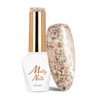 Гібридний лак Molly Nails Crushed Diamonds Lady in Gold без HEMA/Di-HEMA, 8 г, № 535