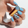 5+1 gratis Molly Nails Hybridlack Blue Sky Baby Blue HEMA/Di-HEMA-frei 8 g Nr. 110