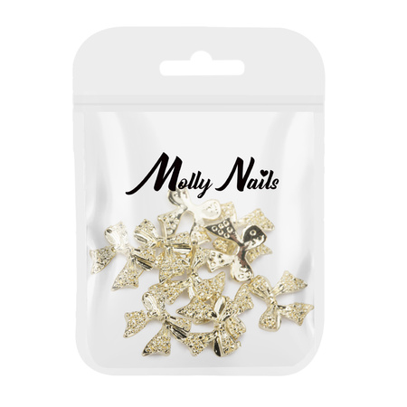 Molly Nails 3D bow nail decorations No. 4, 10 pcs