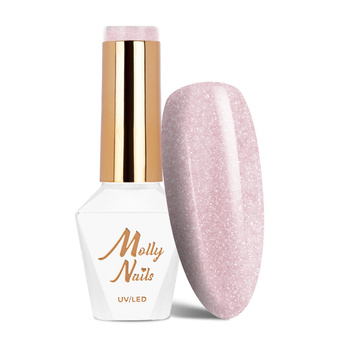 Molly Nails Winter Crystalize Sugar Blush HEMA/Di-HEMA Free Hybrid Nail Polish 8g No. 223