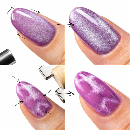 Aimant aimantant pour « œil de chat » Cat Eye 3-en-1 MollyNails, marron