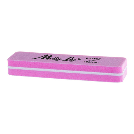 Doppelseitige Poliermaschine Buffer mini, breit, Soft 180/240, rosa, MollyLac