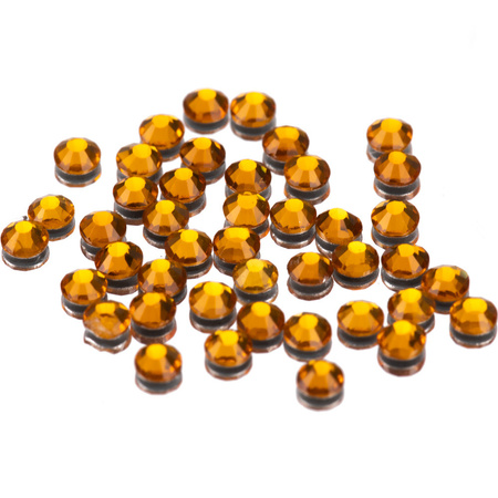 SS10 Topaz glass nail rhinestones, approx. 50 pcs.