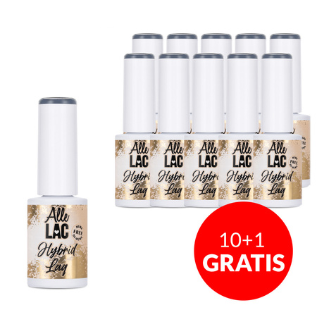 10 + 1 gratuit Vernis hybride LED/UV Gel Polish n° 323 Édition limitée AlleLac sans HEMA/Di-HEMA 5 g