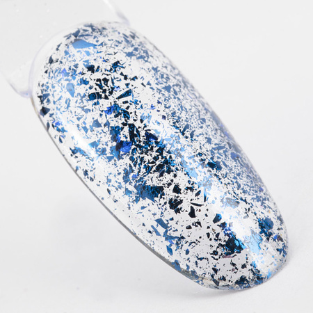 MollyLac metallic nail dust Alu flakes dazzling blue 0.2 g No. 6