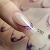 Self-adhesive nail stickers 5D/French/French smile line 20 pcs purple SD-2282