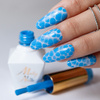 5+1 gratis Smalto ibrido Molly Nails Blue Sky Sky Blue senza HEMA/Di-HEMA 8 g n. 114