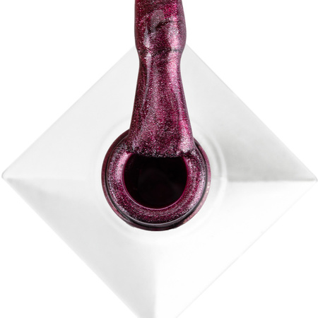 Esmalte híbrido LED/UV Gel Polish Reds Cat Eye Red n.º 233 Molly Nails sin HEMA/Di-HEMA, 8 g