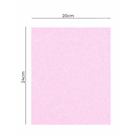 Pink non-woven filter pads for air purifiers, 100 pieces