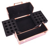 M cosmetic case for Diamond 3D rose gold nail polishes with rose gold fittings