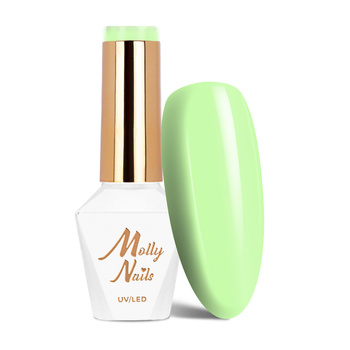 Гібридний лак Molly Nails Fancy Fashion Mint Cocktail без HEMA/Di-HEMA, 8 г, № 337