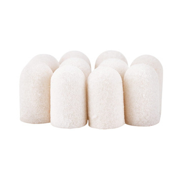 Pedicure caps 7 mm, 180 grit, 10 pcs, ABS Podo AlleMed, White