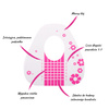 Modèles de pochoirs pour ongles Basic Flowers MollyLac, 100 pièces