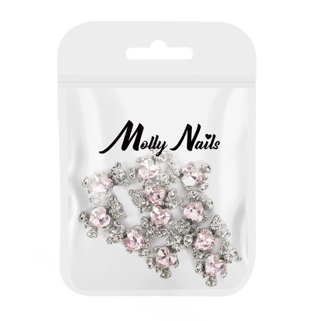 Molly Nails 3D teddy bear nail decorations No. 3, 10 pcs