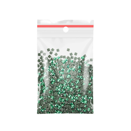 ShinePins smooth studs, glitter decorations for nails, square mini NTN Premium No. 6, 5g