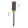Fresa cerámica negra de barril ancho, 3/32", resistente