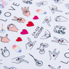 Thin self-adhesive Valentine's Day nail stickers CA-258