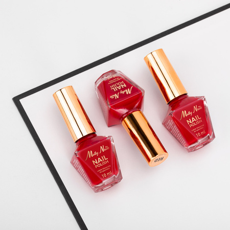 Klassischer Nagellack von Molly Nails „Red Vinyl“, 10 ml