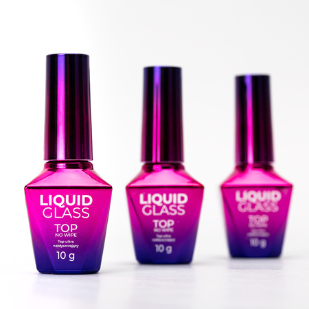 Top Liquid Glass Molly Nails – No-Wipe, ohne Abwischen, HEMA/Di-HEMA-frei, klar, 10 g