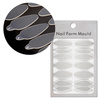 Moules autocollants en silicone pour Dual Form ovale ST012-3 MollyLac, 24 pièces