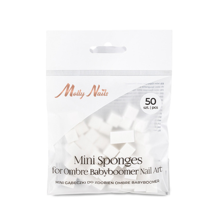 Набір міні-губок для створення ефекту омбре «бебібумер» від Molly Nails, 50 штук