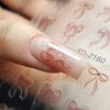 Adhesivos para uñas 5D autoadhesivos con lazo rojo SD-2160