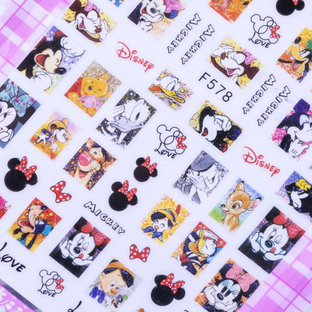 Thin, self-adhesive fairy-tale nail stickers F578
