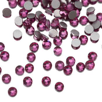 Glas-Nagelstrasssteine SS5, fuchsia, ca. 1440 Stück pro Packung