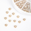 Décorations pour ongles « carrousel » avec des perles Molly Nails dorées, environ 150 pièces