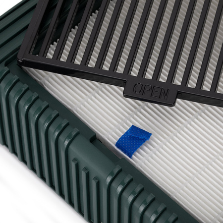 No Name 80W Cassette-Style Dust Collector, 1-Fan, Green, Model 858-1