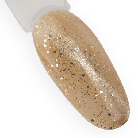 Esmalte híbrido magnético con efecto ojo de gato Cat Eye Foxy Eyes Golden MollyLac 10 g n.º 555