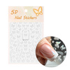 Selbstklebende 5D-Nagelaufkleber mit Schleifen SD-2117