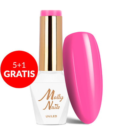 5+1 free Molly Nails Inspired by you Candy Girl HEMA/Di-HEMA Free hybrid nail polish 8g No. 51