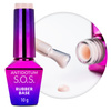Base in gomma per unghie flessibili, manicure e pedicure S.O.S. Antidotum Molly Nails Fluffy Marshmallow 10 g