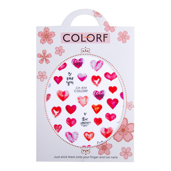 Autocollants pour ongles fins et autocollants pour la Saint-Valentin CA-434